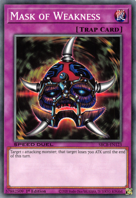 Mask of Weakness [SBCB-EN123] Common - Duel Kingdom