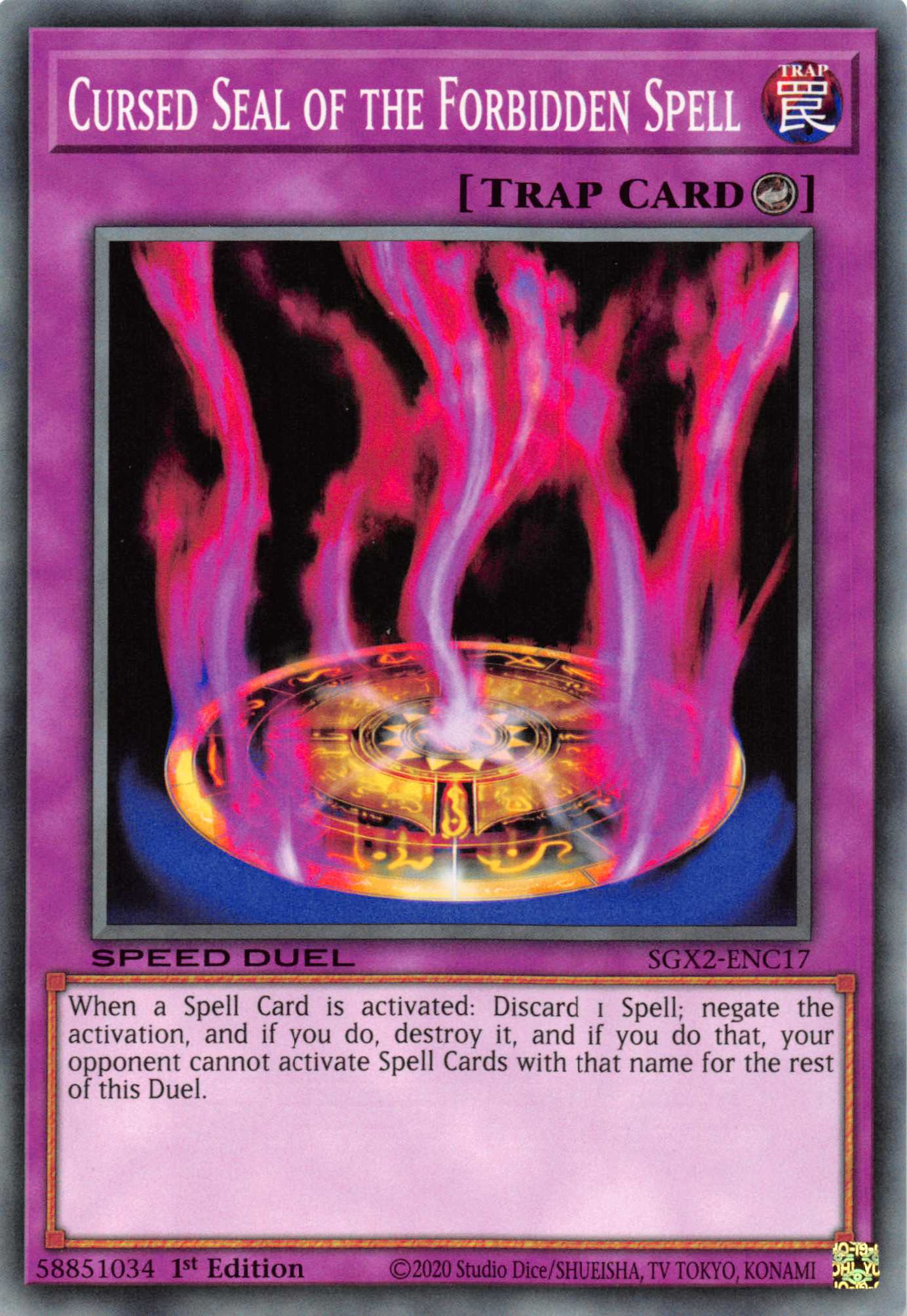 Cursed Seal of the Forbidden Spell [SGX2-ENC17] Common