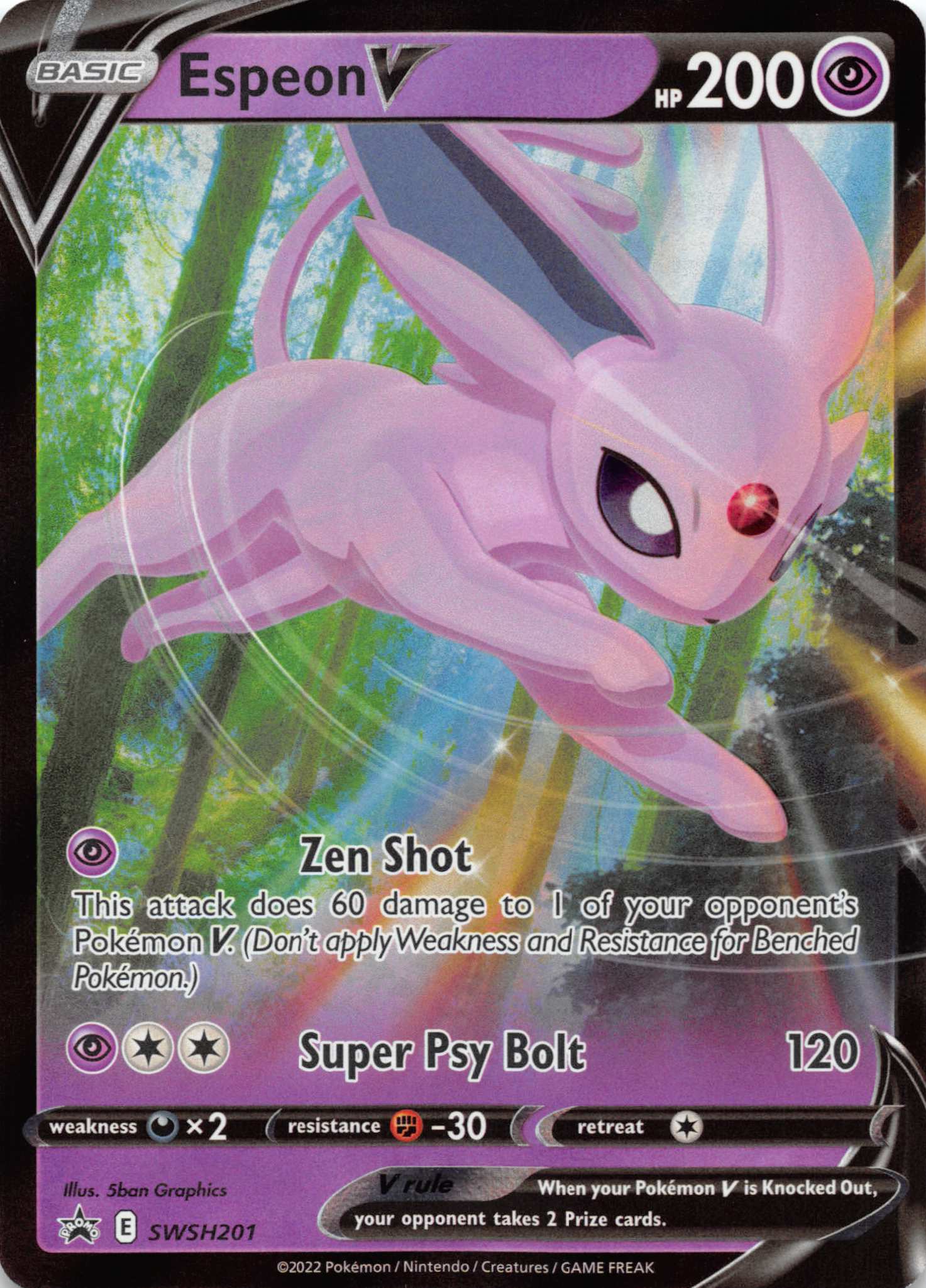 Espeon V (SWSH201) [Sword & Shield: Black Star Promos]