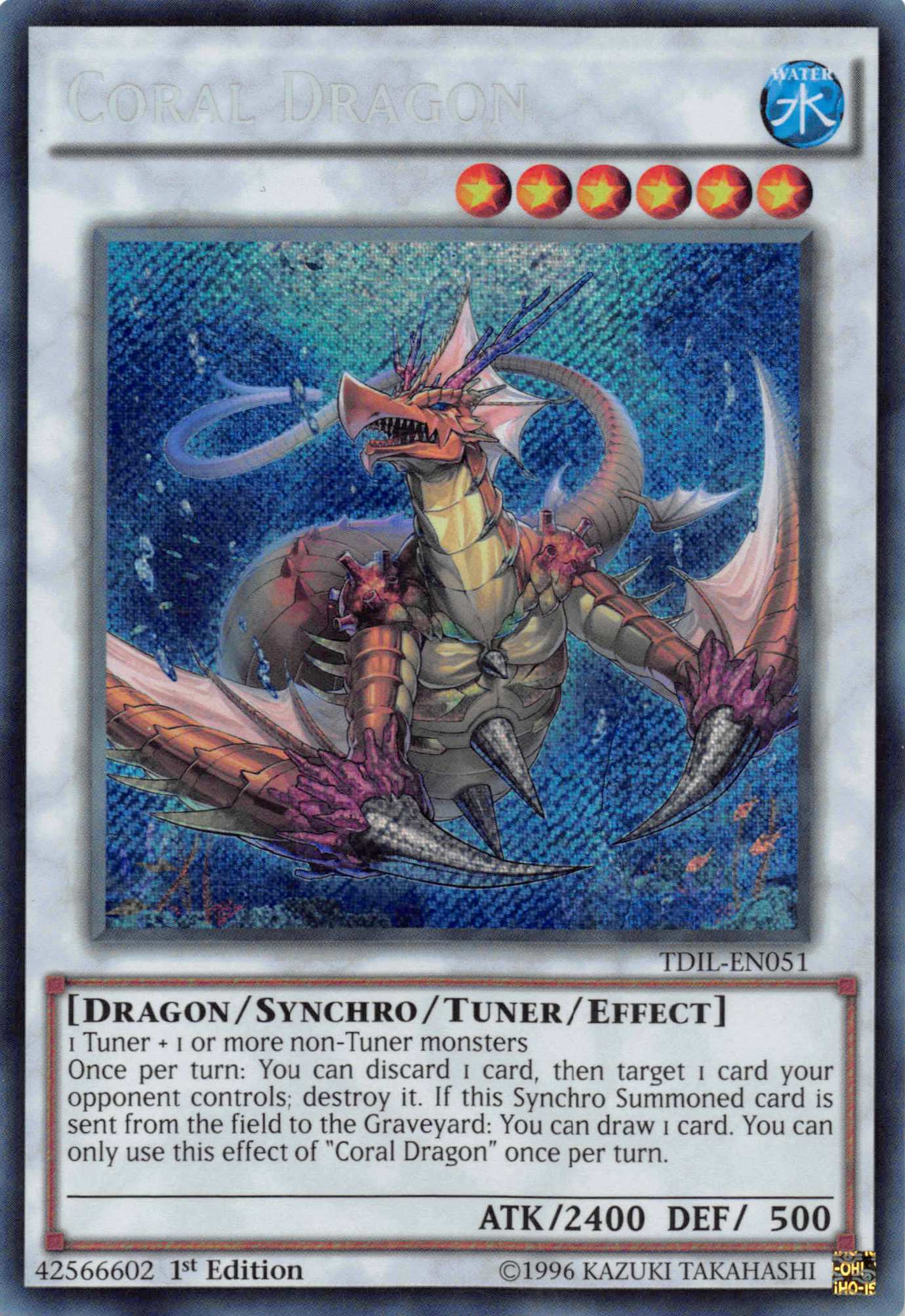 Coral Dragon [TDIL-EN051] Secret Rare