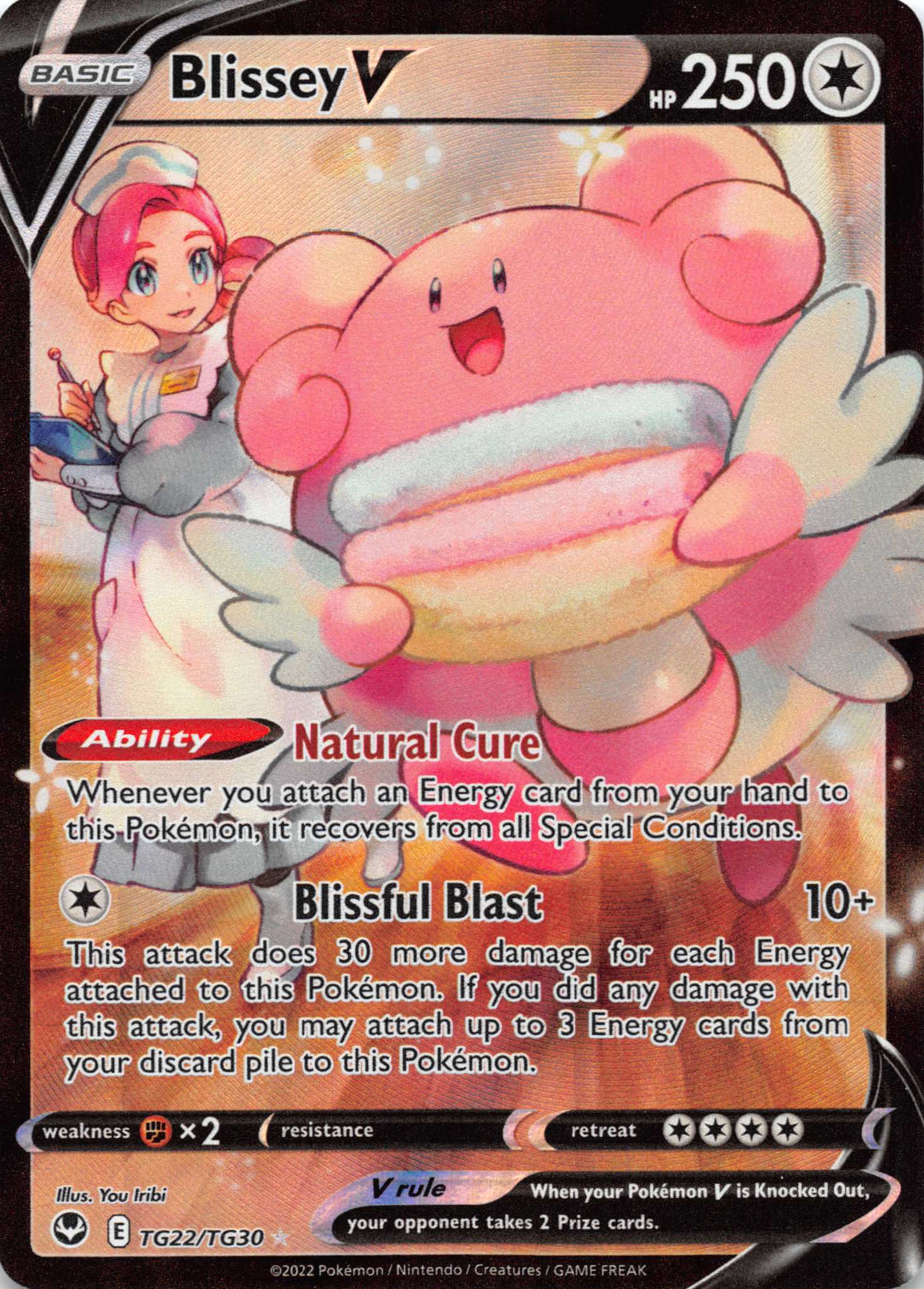 Blissey V (TG22/TG30) [Sword & Shield: Silver Tempest]