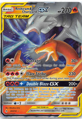 Reshiram & Charizard GX (020/214) [Sun & Moon: Unbroken Bonds]