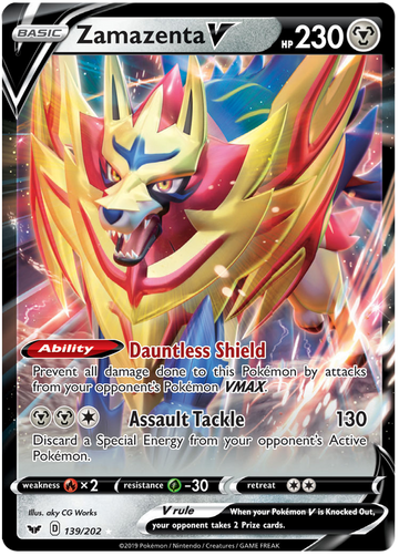 Zamazenta V (139/202) [SWSH01: Sword & Shield Base Set] - Duel Kingdom
