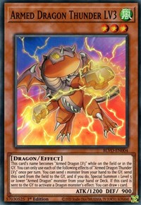 Armed Dragon Thunder LV3 [BLVO-EN004] Super Rare - Duel Kingdom