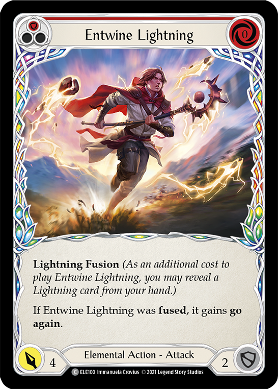 Entwine Lightning (Red) [ELE100] 1st Edition Normal - Duel Kingdom