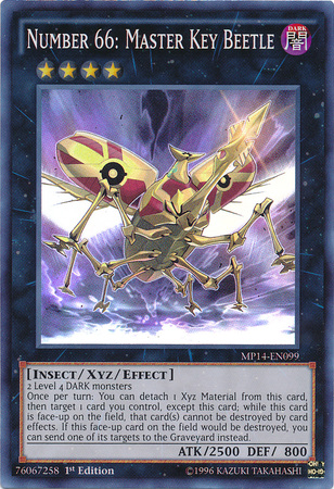 Number 66: Master Key Beetle [MP14-EN099] Super Rare - Duel Kingdom