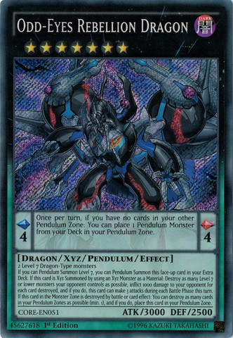 Odd-Eyes Rebellion Dragon [CORE-EN051] Secret Rare - Duel Kingdom