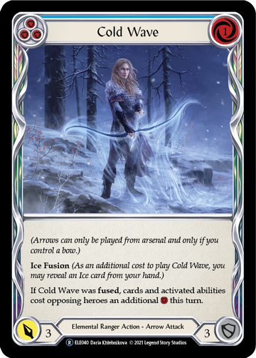 Cold Wave (Blue) [U-ELE040] Unlimited Rainbow Foil - Duel Kingdom