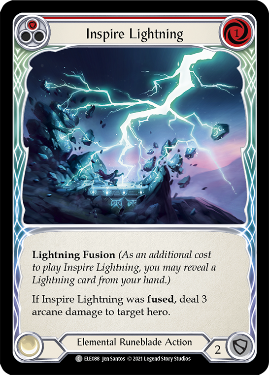 Inspire Lightning (Red) [ELE088] 1st Edition Normal - Duel Kingdom