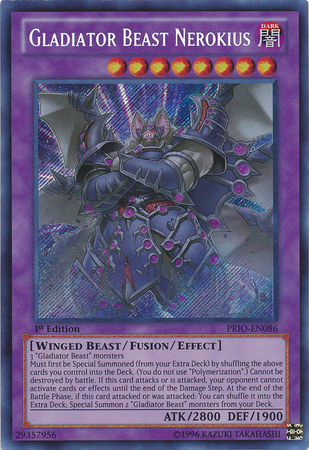 Gladiator Beast Nerokius [PRIO-EN086] Secret Rare - Duel Kingdom