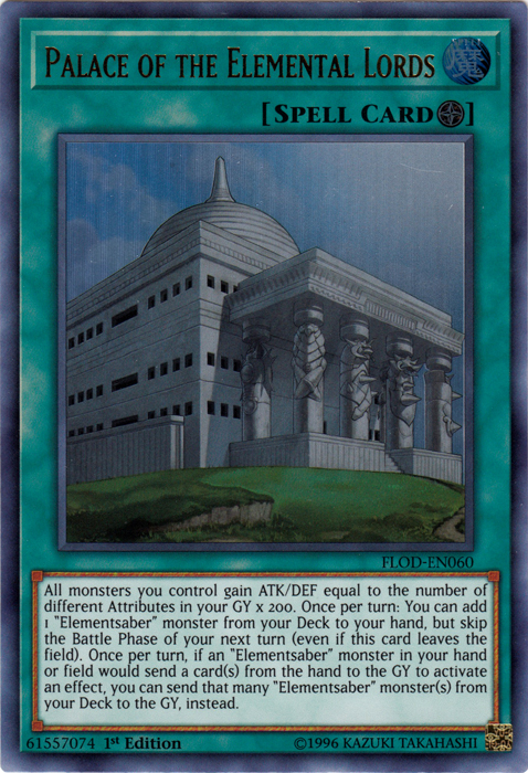 Palace of the Elemental Lords [FLOD-EN060] Ultra Rare - Duel Kingdom