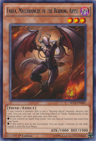 Farfa, Malebranche of the Burning Abyss [SECE-EN082] Rare - Duel Kingdom