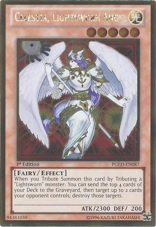 Celestia, Lightsworn Angel [PGLD-EN087] Gold Rare - Duel Kingdom