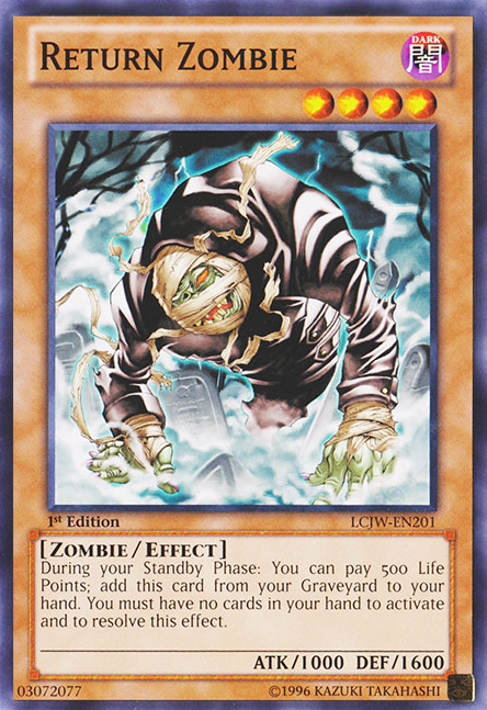 Return Zombie [LCJW-EN201] Common - Duel Kingdom