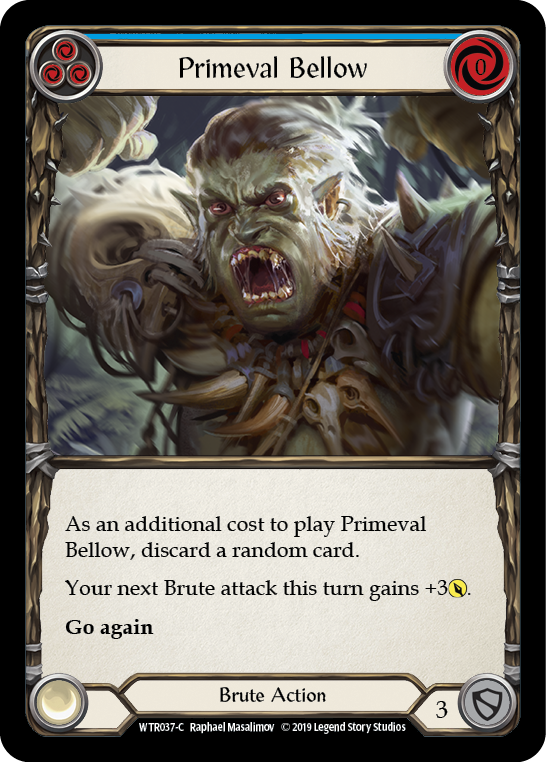 Primeval Bellow (Blue) [WTR037-C] Alpha Print Normal - Duel Kingdom