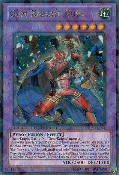 Gem-Knight Ruby [DT05-EN034] Ultra Rare - Duel Kingdom