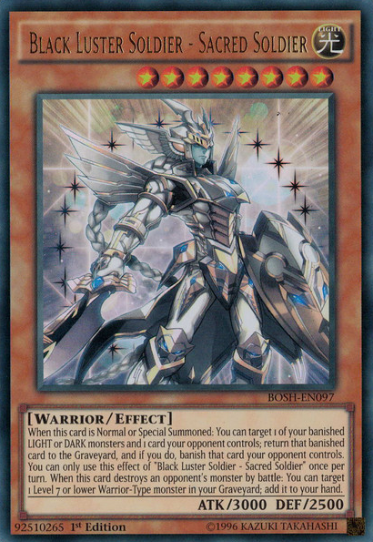 Black Luster Soldier - Sacred Soldier [BOSH-EN097] Ultra Rare - Duel Kingdom