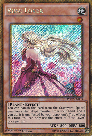 Rose Lover [PGL2-EN003] Gold Secret Rare - Duel Kingdom