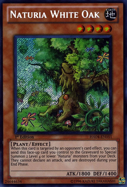 Naturia White Oak [HA04-EN051] Secret Rare - Duel Kingdom