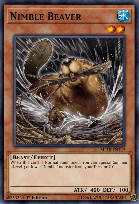 Nimble Beaver [MP18-EN129] Short Print - Duel Kingdom