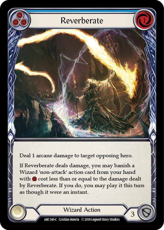 Reverberate (Blue) [ARC140-C] 1st Edition Normal - Duel Kingdom