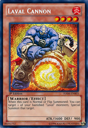 Laval Cannon [HA06-EN003] Secret Rare - Duel Kingdom