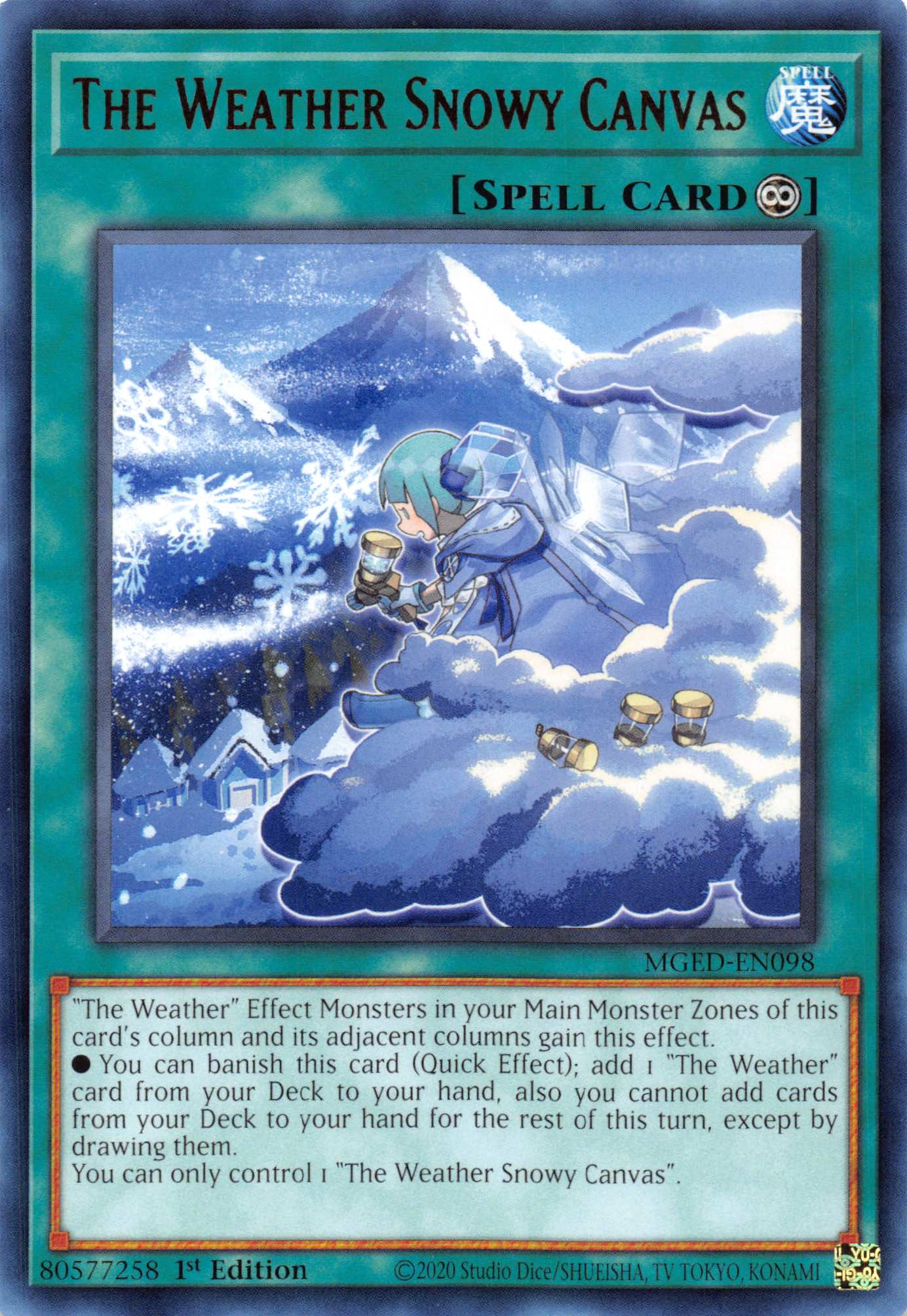 The Weather Snowy Canvas [MGED-EN098] Rare - Duel Kingdom
