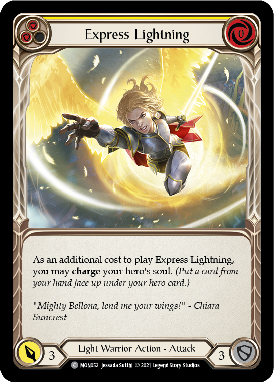 Express Lightning (Yellow) [MON052] 1st Edition Normal - Duel Kingdom