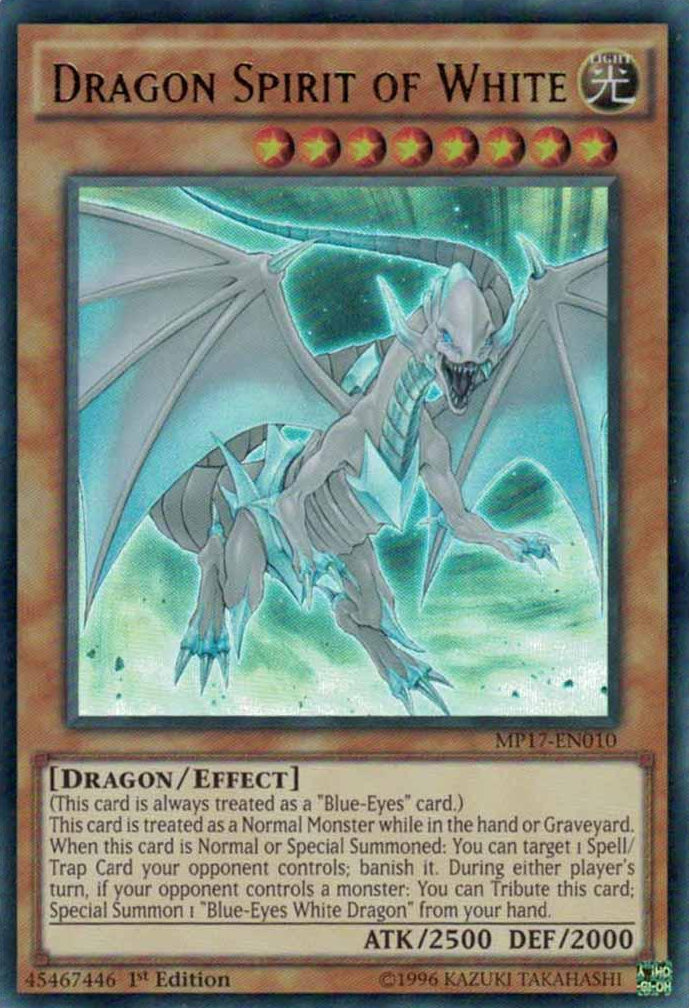 Dragon Spirit of White [MP17-EN010] Ultra Rare - Duel Kingdom