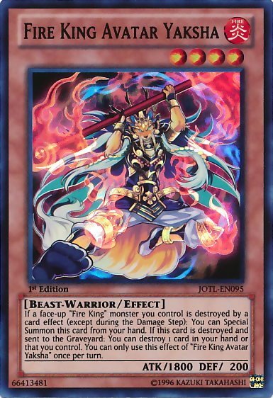 Fire King Avatar Yaksha [JOTL-EN095] Super Rare - Duel Kingdom