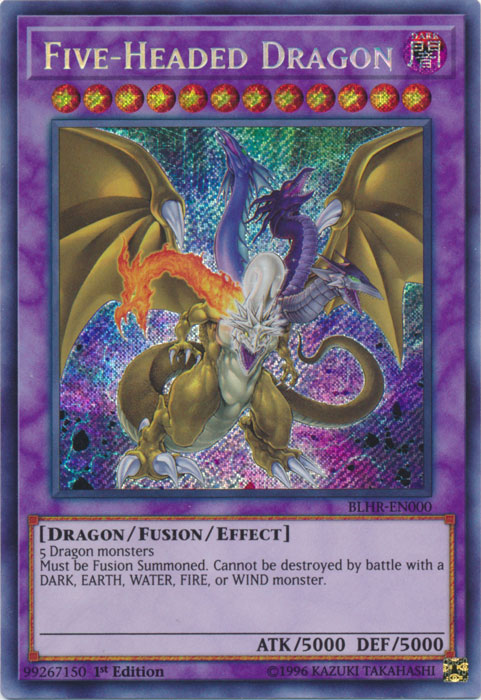 Five-Headed Dragon [BLHR-EN000] Secret Rare - Duel Kingdom