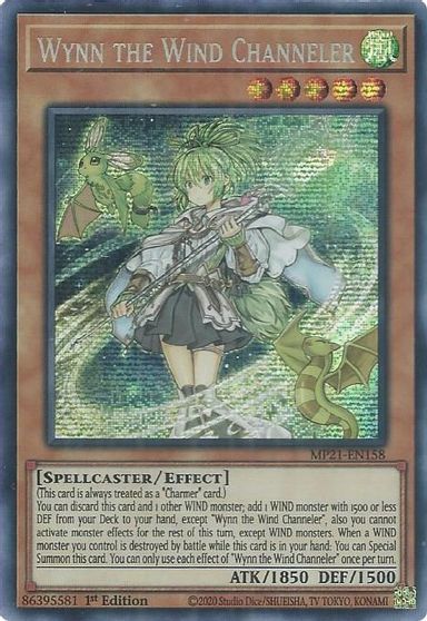 Wynn the Wind Channeler [MP21-EN158] Prismatic Secret Rare - Duel Kingdom