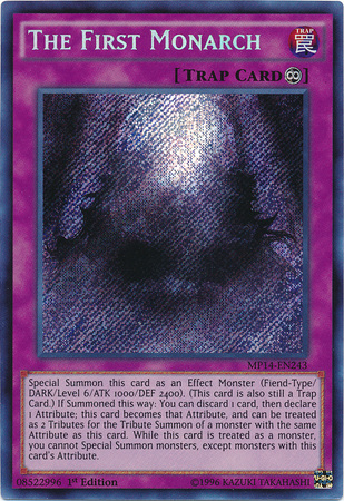 The First Monarch [MP14-EN243] Secret Rare - Duel Kingdom