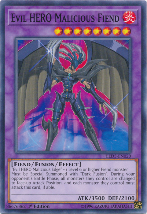 Evil Hero Malicious Fiend [LED5-EN020] Common - Duel Kingdom