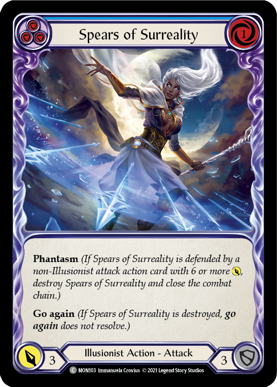 Spears of Surreality (Blue) [MON103] 1st Edition Normal - Duel Kingdom