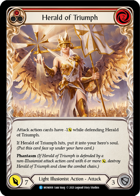 Herald of Triumph (Red) [MON008] 1st Edition Normal - Duel Kingdom