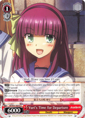 Yuri's Time for Departure (AB/W31-E075 U) [Angel Beats! Re:Edit]