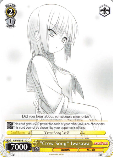 "Crow Song" Iwasawa (AB/W31-E110 C) [Angel Beats! Re:Edit]