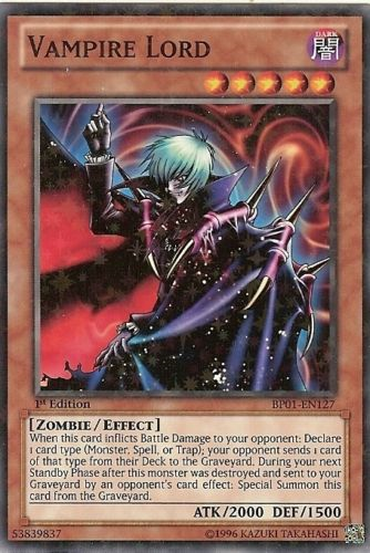 Vampire Lord [BP01-EN127] Starfoil Rare - Duel Kingdom