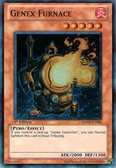 Genex Furnace [HA02-EN005] Super Rare - Duel Kingdom