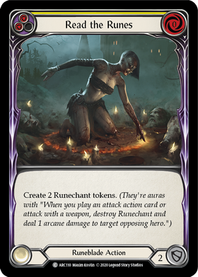 Read the Runes (Yellow) [ARC110] Unlimited Rainbow Foil - Duel Kingdom