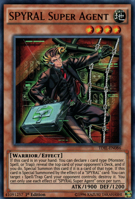 SPYRAL Super Agent [TDIL-EN086] Ultra Rare - Duel Kingdom