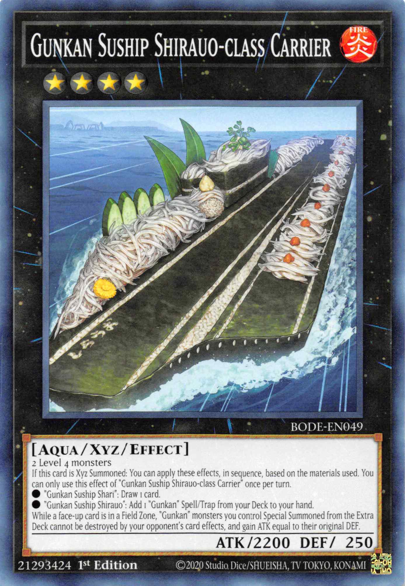 Gunkan Suship Shirauo-class Carrier [BODE-EN049] Common - Duel Kingdom