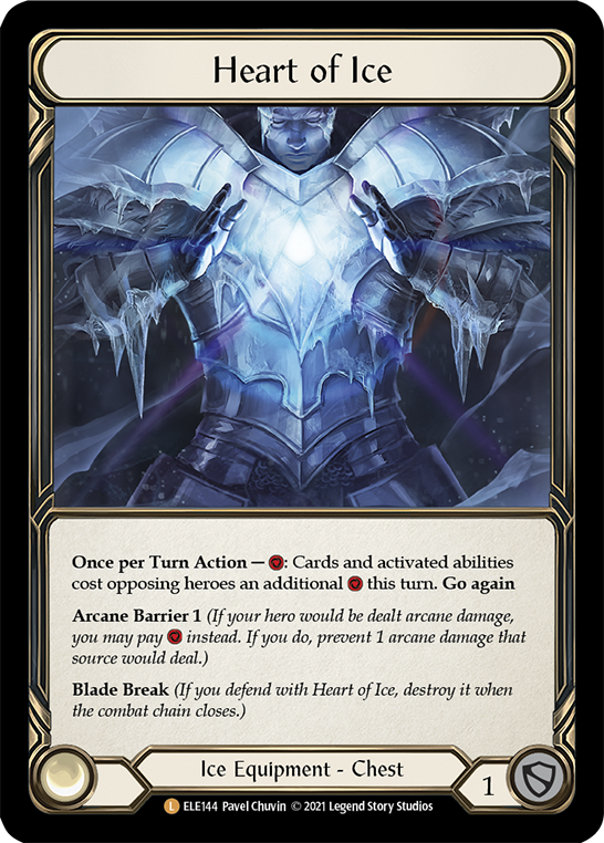 Heart of Ice [ELE144] 1st Edition Cold Foil - Duel Kingdom