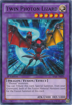 Twin Photon Lizard [SP14-EN020] Starfoil Rare - Duel Kingdom