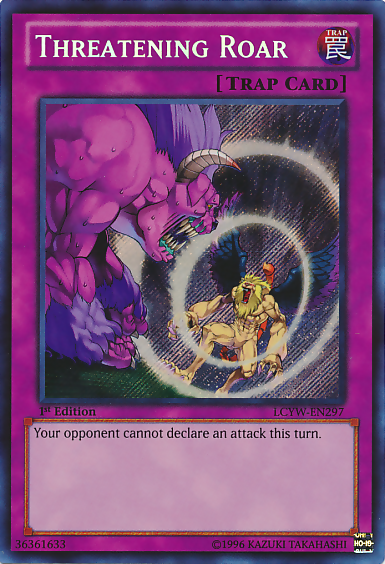 Threatening Roar [LCYW-EN297] Secret Rare - Duel Kingdom