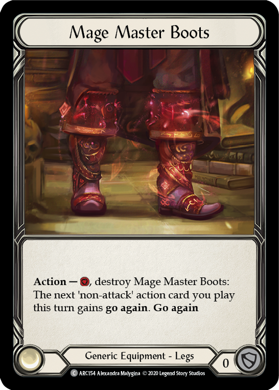 Mage Master Boots [ARC154] Unlimited Rainbow Foil - Duel Kingdom
