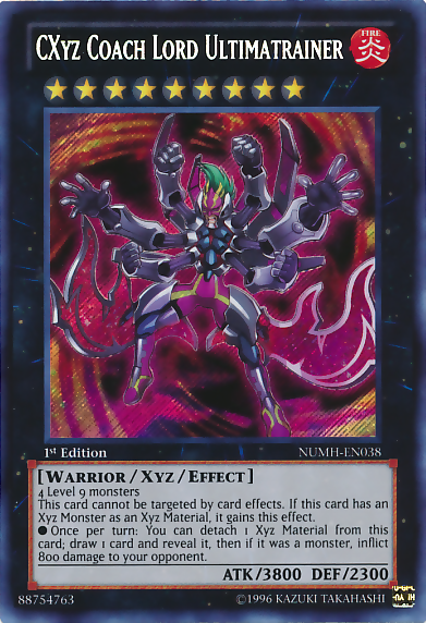 CXyz Coach Lord Ultimatrainer [NUMH-EN038] Secret Rare - Duel Kingdom