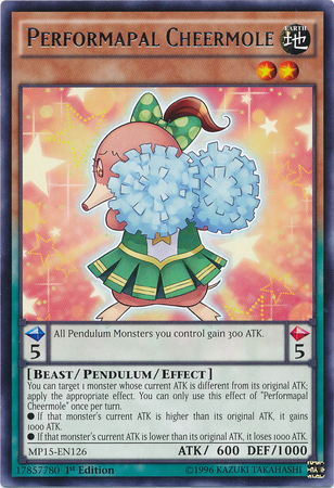 Performapal Cheermole [MP15-EN126] Rare - Duel Kingdom