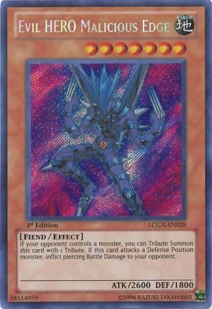 Evil HERO Malicious Edge [LCGX-EN029] Secret Rare - Duel Kingdom